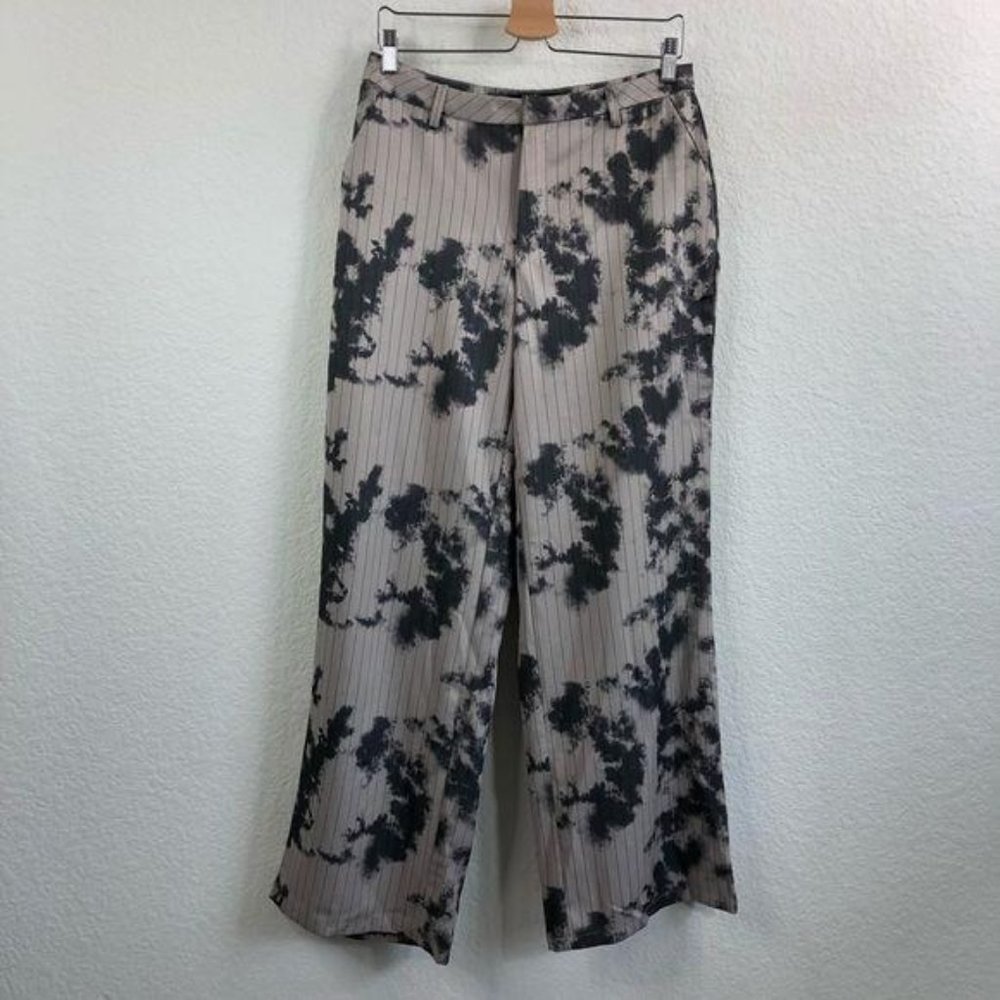 Jaded London Tie Dye Relaxed Wide Leg Pants Pinstripe - Picture 5 of 11